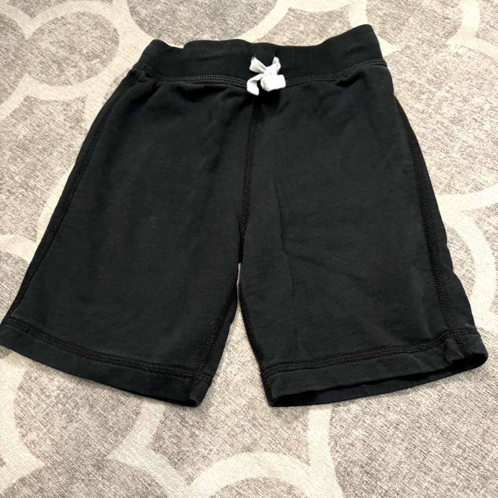 EUC 100% cotton black Hanna A sweat shorts. Size 110cm